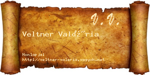 Veltner Valéria névjegykártya